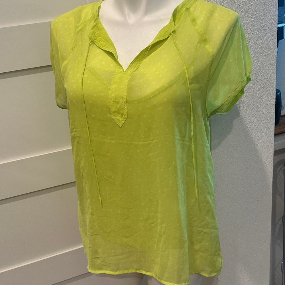 Liz Claiborne Light Green Sheer Blouse with Shell Size XL
